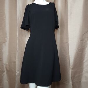 Bobeau Women's Midi Short Sleeve Dress - Size: Medium - Color: Black